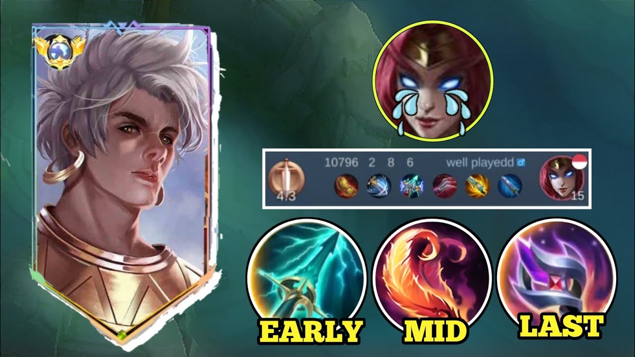 HIGH DAMAGE🥶 THIS BUILD VERY PERFECT COUNTER META IRITHEL I MLBB