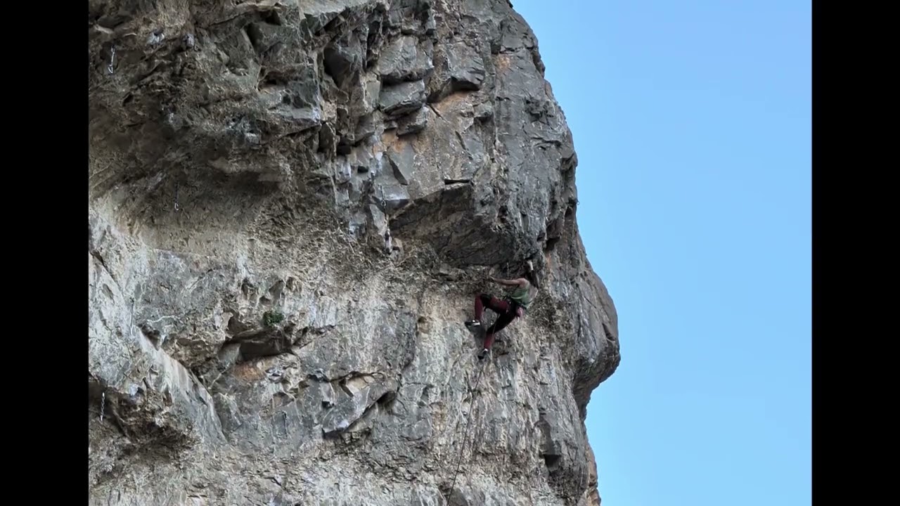 Good Cancer (5.13a) at Blue Diamond Cave, NV