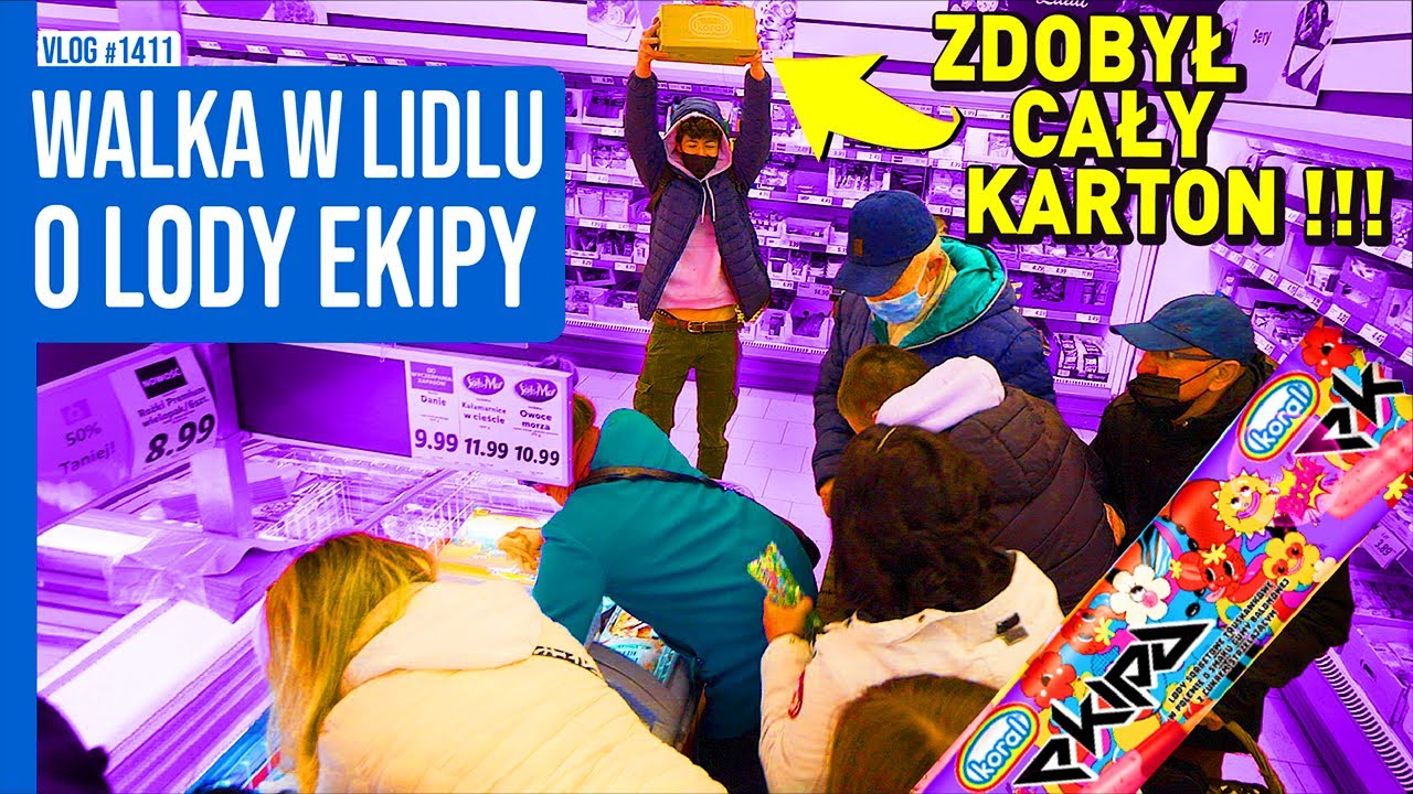 Walka o lody Ekipy w Lidlu / VLOG #1411