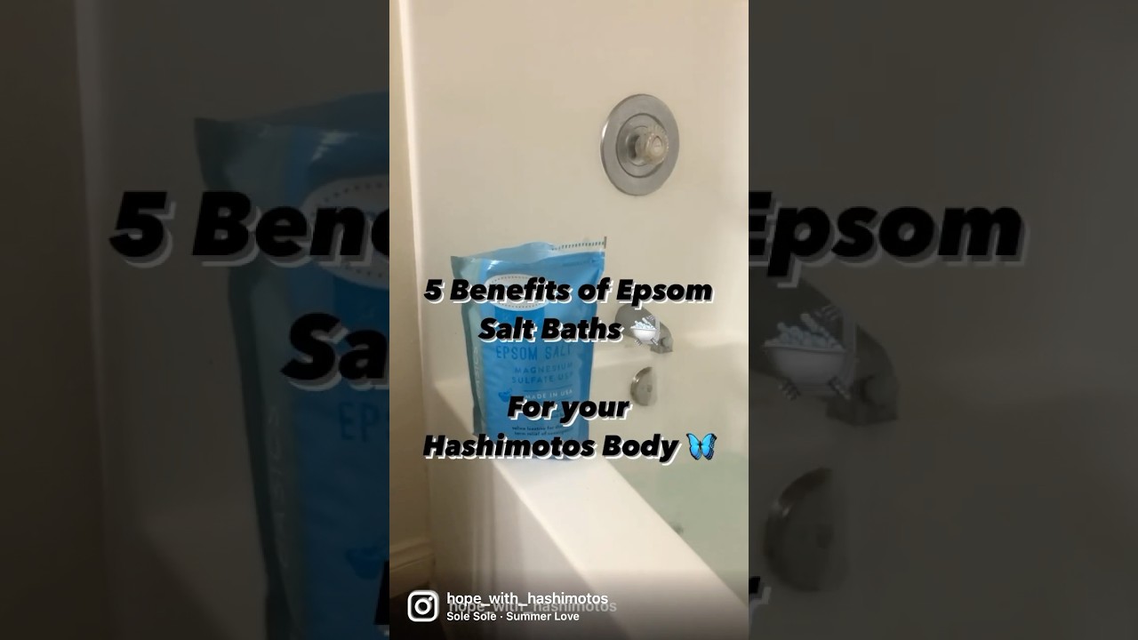 Epsom salt or Dead Sea salt baths for #hashimotosdisease #thyroidhealth
