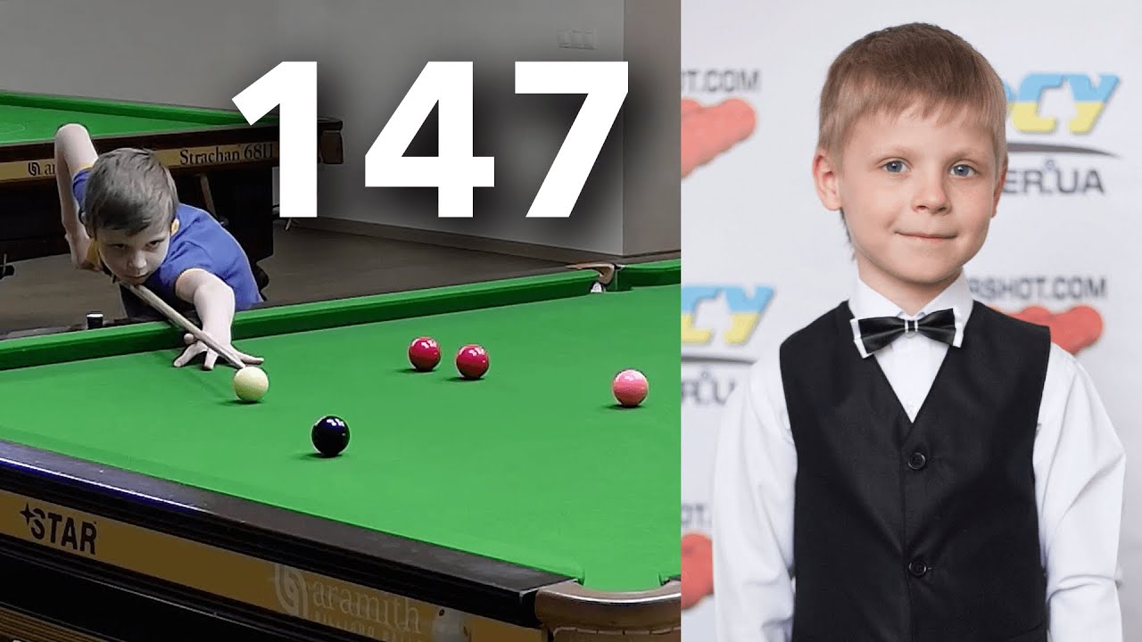 NIÑO de 10 años hace MAXIMUM BREAK en SNOOKER (147) | The Billartist