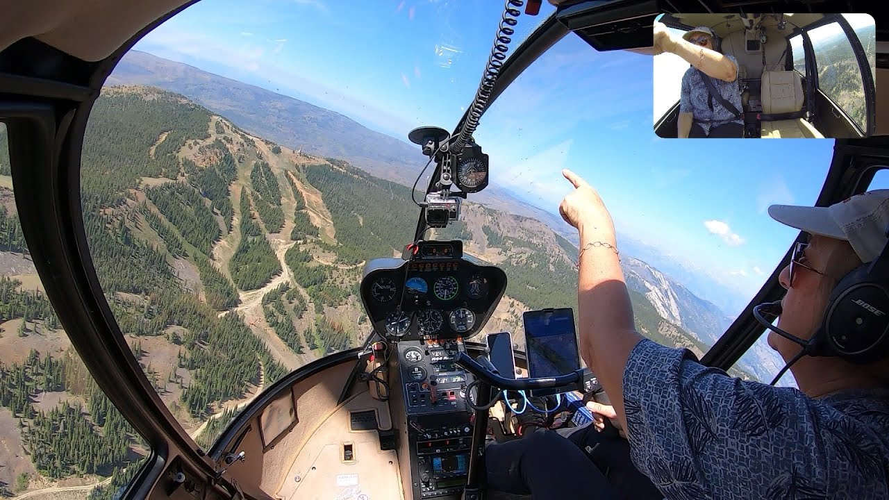 Helicopter Flight: Ellensburg, WA to a Friend's House