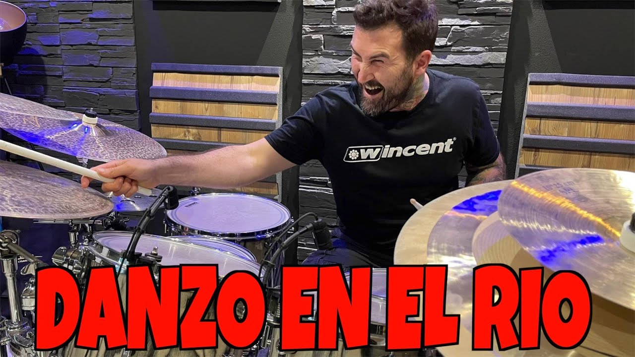 DANZO EN EL RIO 🦦 MIEL SAN MARCOS drum cover