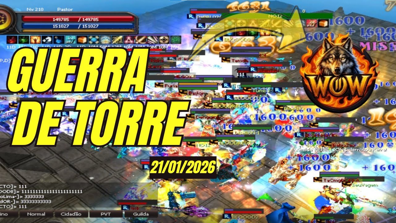 WYD WOW - GUERRA DE TORRES 21/01/2026
