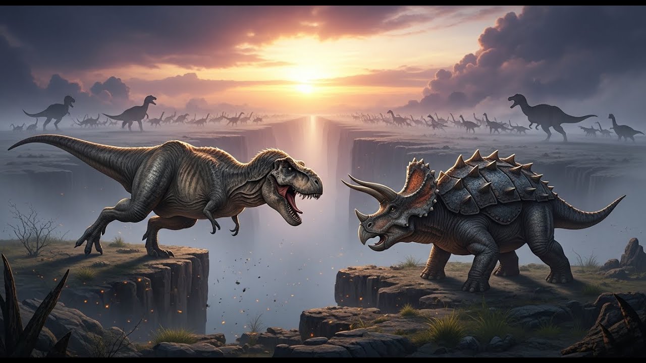 What happened 70 million years ago The continental bridge and the encounter between multiple dinosau