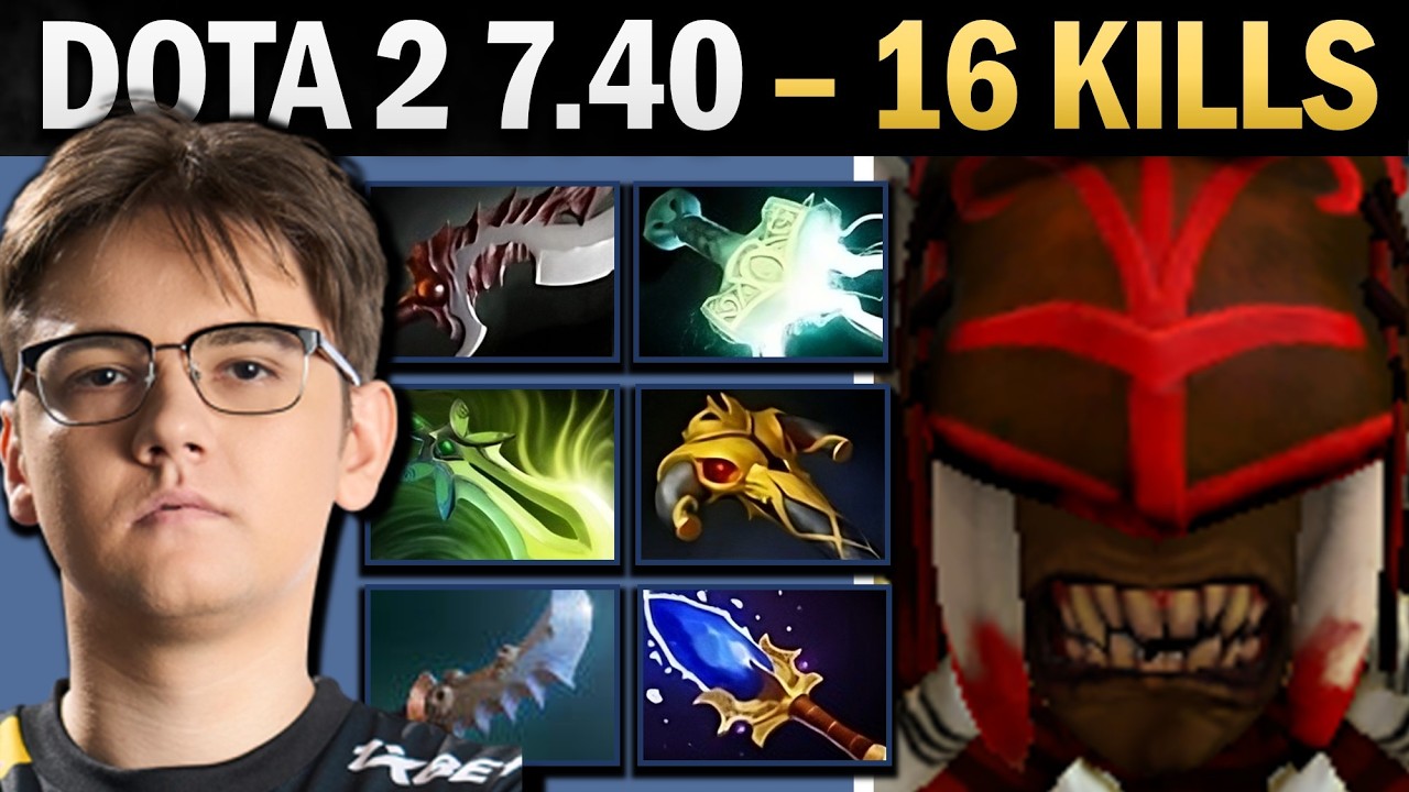 Bloodseeker Pro Carry with Mjolnir and Aghanims - Dota 7.41