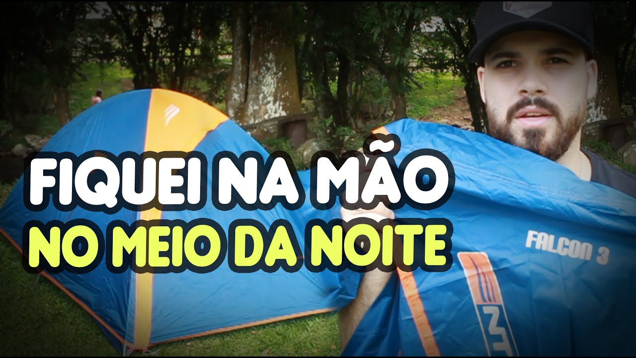 Como montar uma barraca de CAMPING FALCON 3 passo a passo.