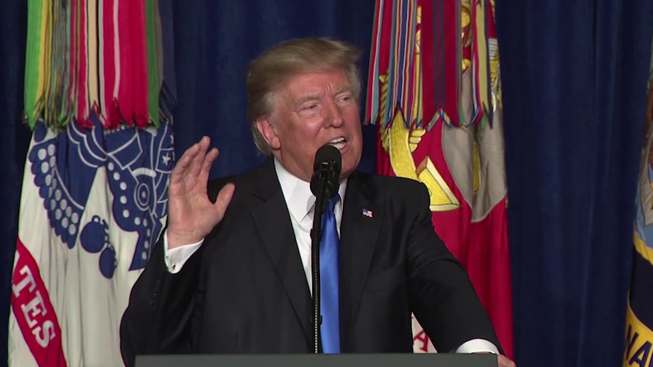 Trump's speech on Afghanistan, in 3 minutes