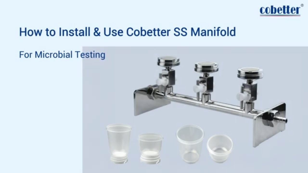 How to Install & Use Cobetter SS Manifold with A47V Filter Units #MicrobialTest #setup #filtration