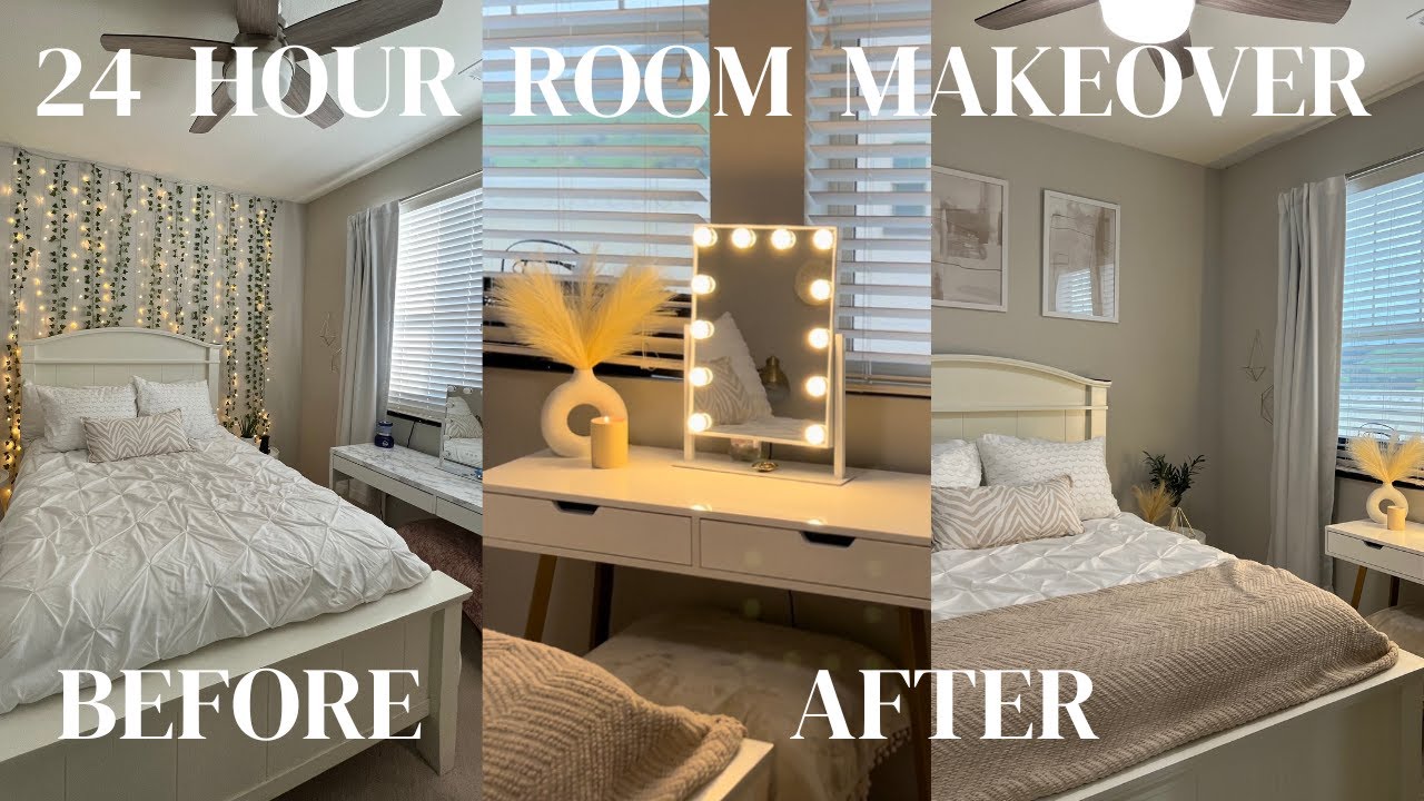 24 HOUR ROOM MAKEOVER!