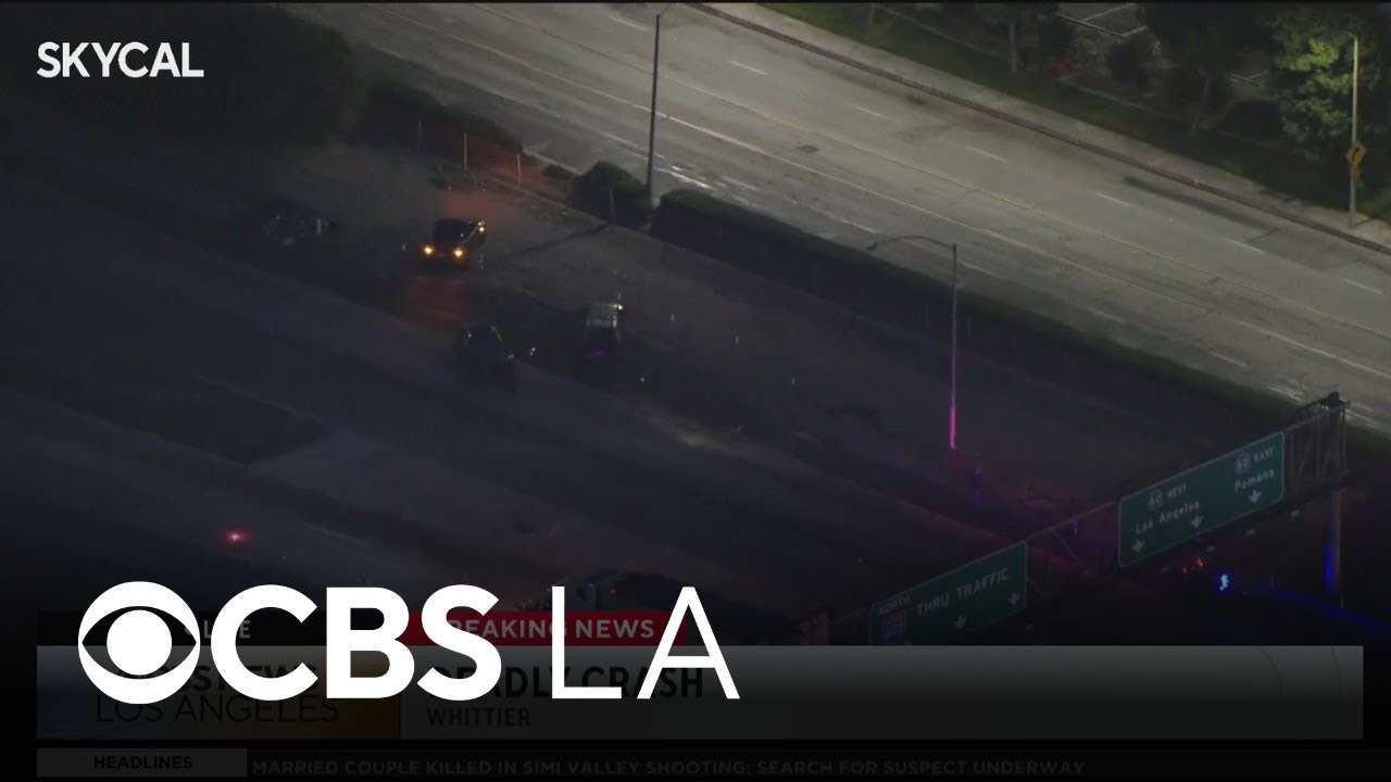 Deadly crash involving big rig closes lanes of 605 Freeway in Whittier