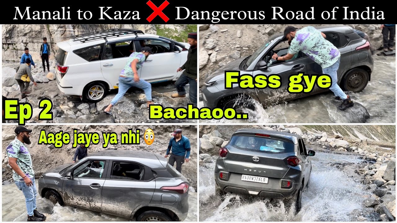 MANALI to KAZA ❌ The Most Dangerous Road Of India | Life Ka Sabse Bada Advanturous Day | Ep2(part1)