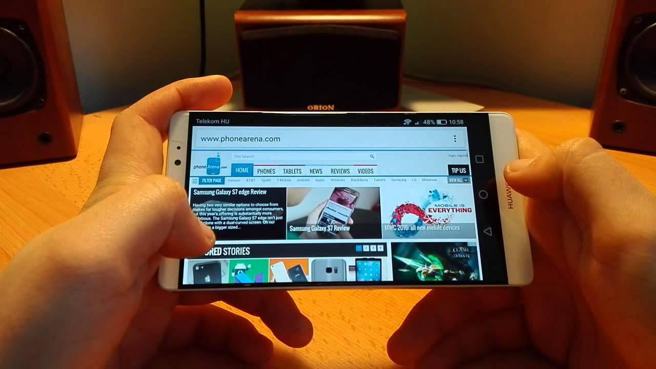 Huawei Mate 8 Internet browsing (Part 4)
