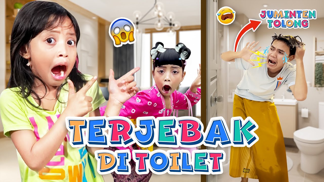 TOMPEL TERJEBAK DI KAMAR MANDI😱  JUMINTEN GATAU CARA BUKANYA