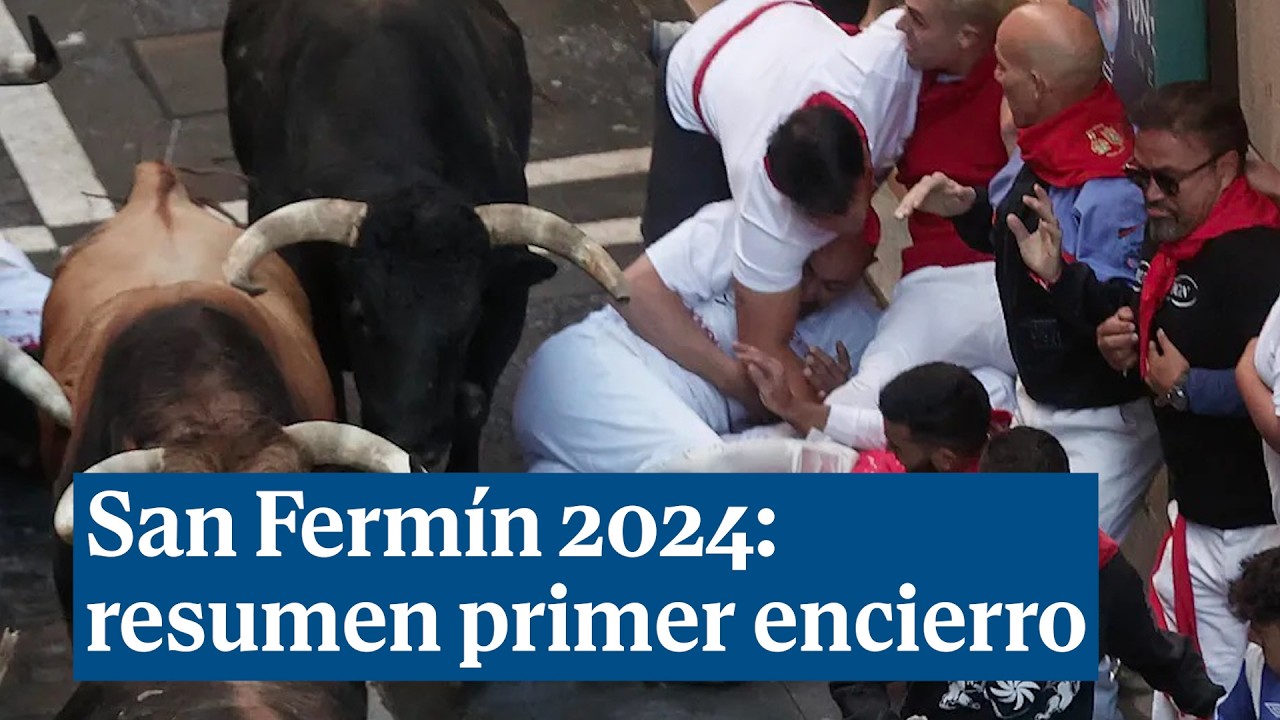 Resumen del primer encierro de San Fermín 2024