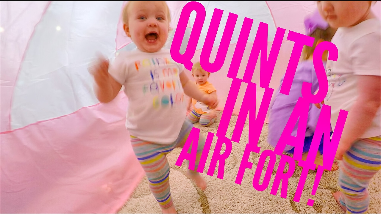 Quints in an Air Fort!