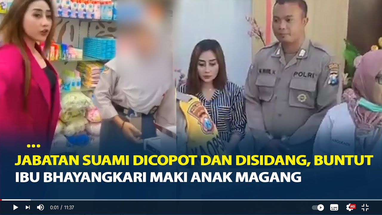 Jabatan Suami Dicopot dan Disidang, Buntut Ibu Bhayangkari Luluk Nuril Maki anak magang