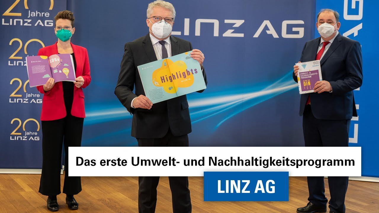 Das erste Umwelt- und Nachhaltigkeitsprogramm der LINZ AG | Pressekonferenz der LINZ AG