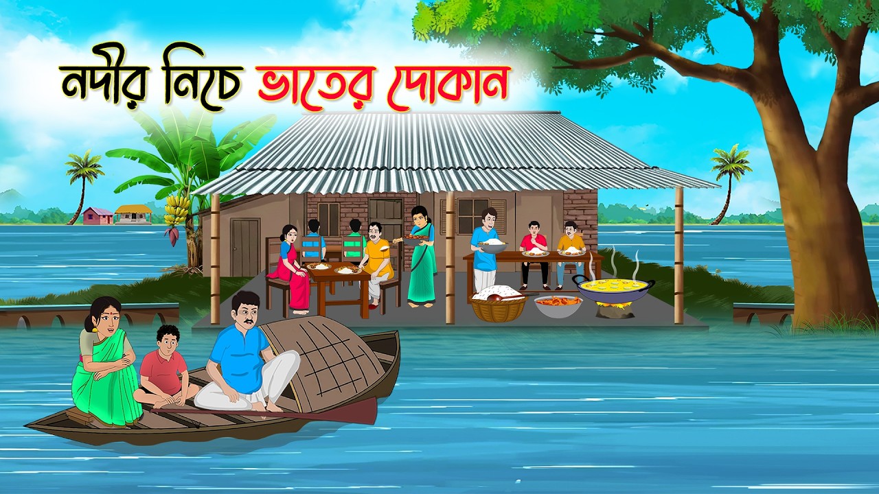 নদীর নিচে ভাতের দোকান | Bangla Cartoon | Thakumar Jhuli | Cartoon-বাংলা