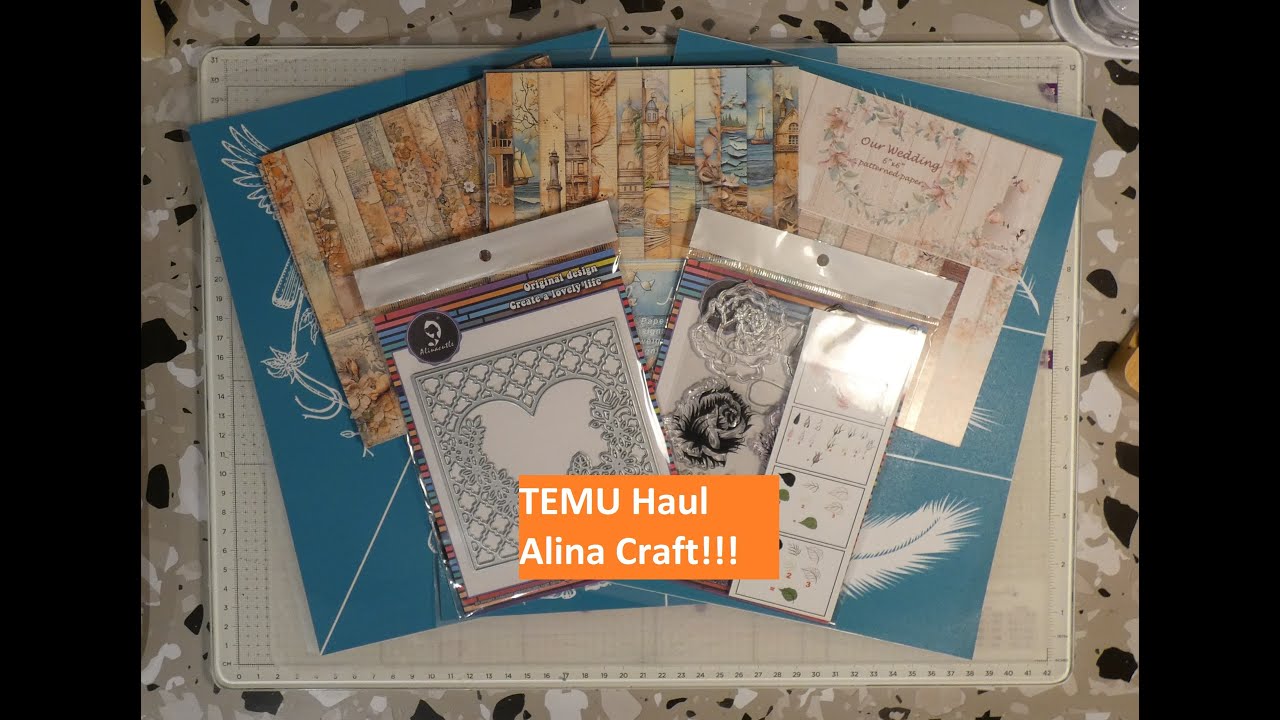 #TEMU Haul Alina Craft, Stempel, Stanzen, Design Papier und Siebdruckschablonen