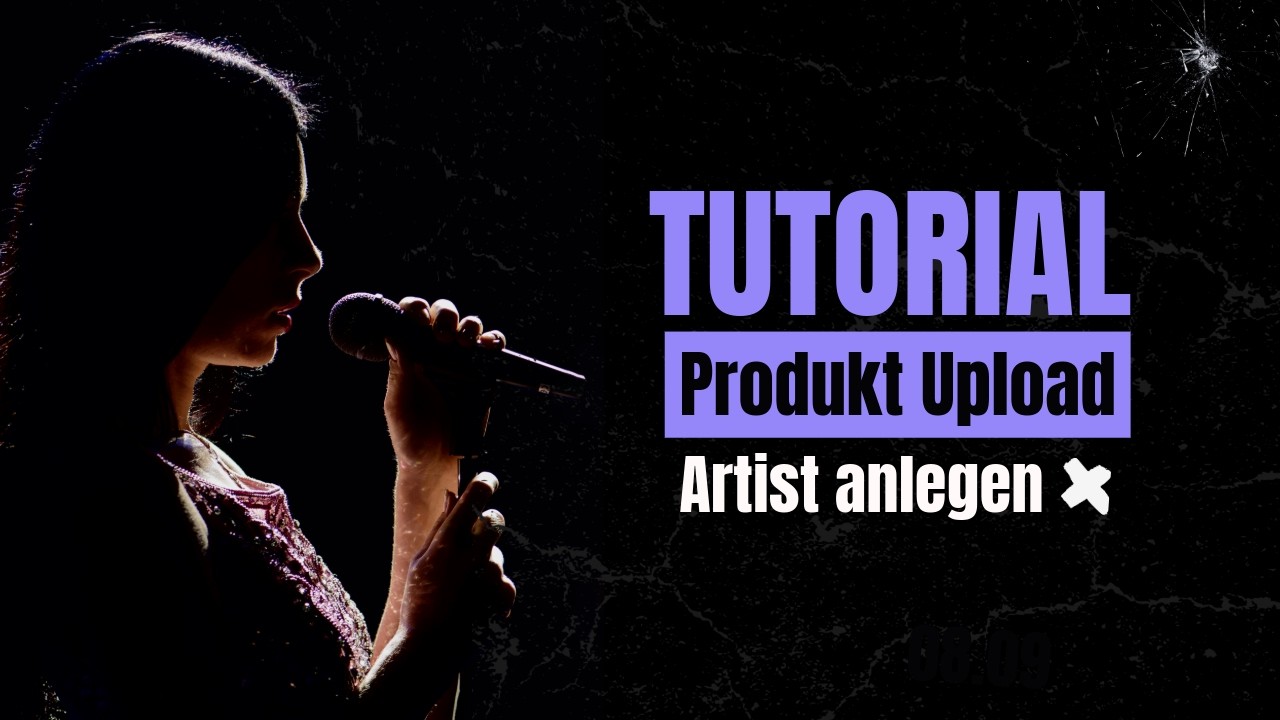 Artist anlegen | Produkt Upload