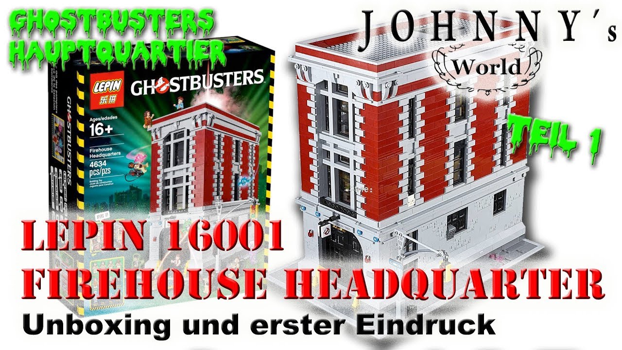 Lepin 16001 Ghostbusters Headquarter - Unboxing und erster Eindruck - Review in Deutsch-