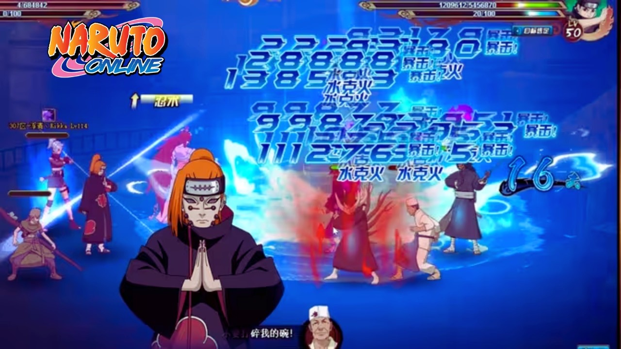 Naruto Online - *NEW* Fire Nature Training LEVEL 50 BEST TEAM 2026