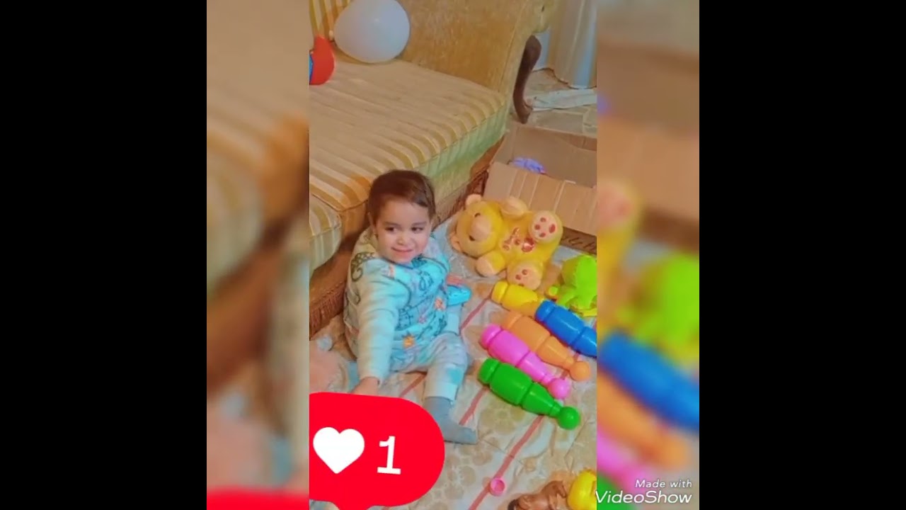 تجميع فيديوهات كيف علّمت طفلتي الألوان بسهولة + مفاجأة البالون 🎈#تطوير_مهارات_الطفل#لونا#يوميات_لونا