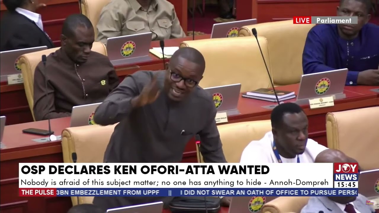 Jinapor asks Minority if they were afraid of such a simple matter as declaring Ken Ofori-Atta wanted