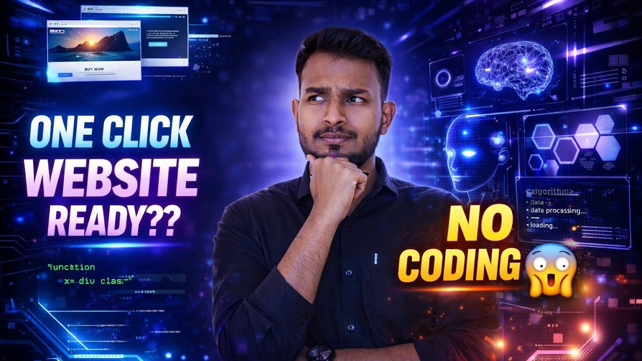 One Click Website Ready?? 😱 #NoCoding #AIWebsite #VibeCoding