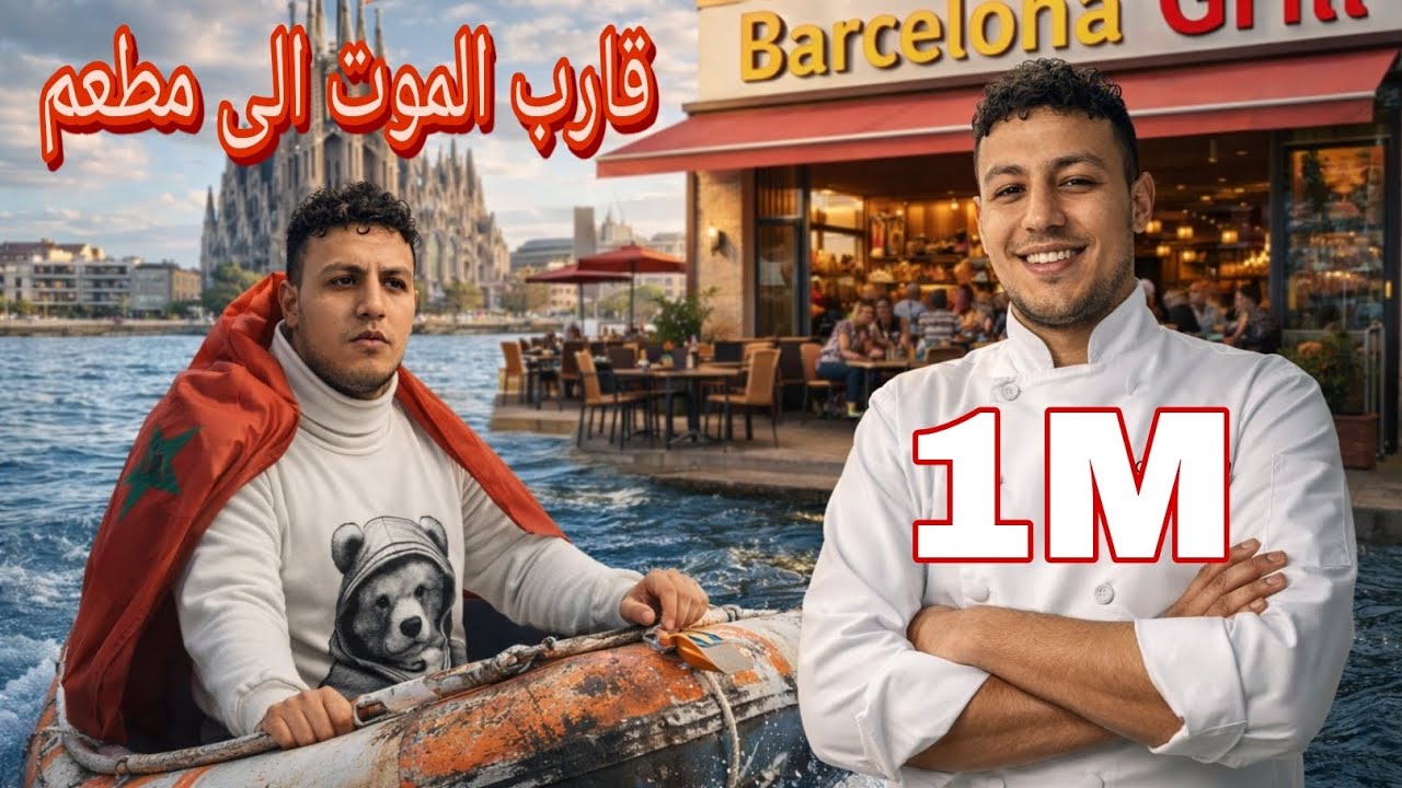 قصة لكل مهاجر : من قارب الموت الى اكبر مطعم في برشلونة