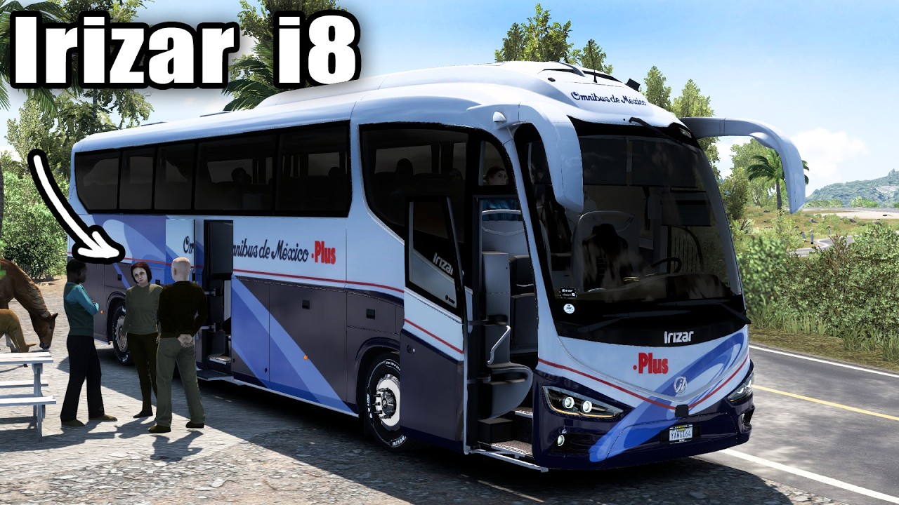 NUEVO BUS Ejecutivo Irizar i8 de Omnibus de México PLUS Ruta de SLP American Truck Simulator
