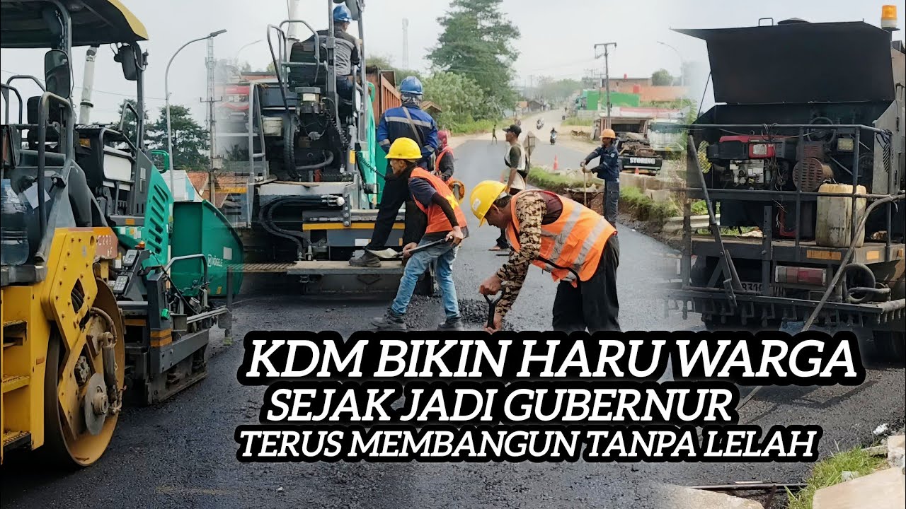Kdm buat orang terharu !! Sejak kdm jadi gubernur, jawa barat terus bangun infrastruktur jalan