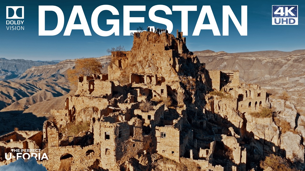 Dagestan Mountains in 4K Ultra HD Drone Aerial Footage - 4K Travel Video