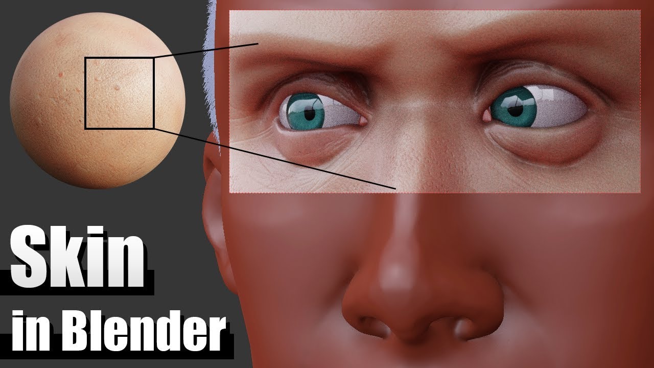 Реалистичная кожа в Blender — урок по текстурированию и шейдерам