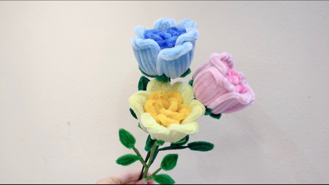 【とても簡単に作る】[モール]バラの作り方