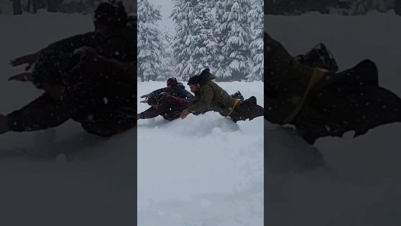 Heavy Snowfall in Kalam | Winter Delights in Swat #kalamsnowfall #malamjabbasnowfall  #snow #travel