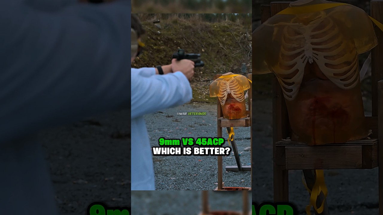 9mm vs 45ACP Ammunition