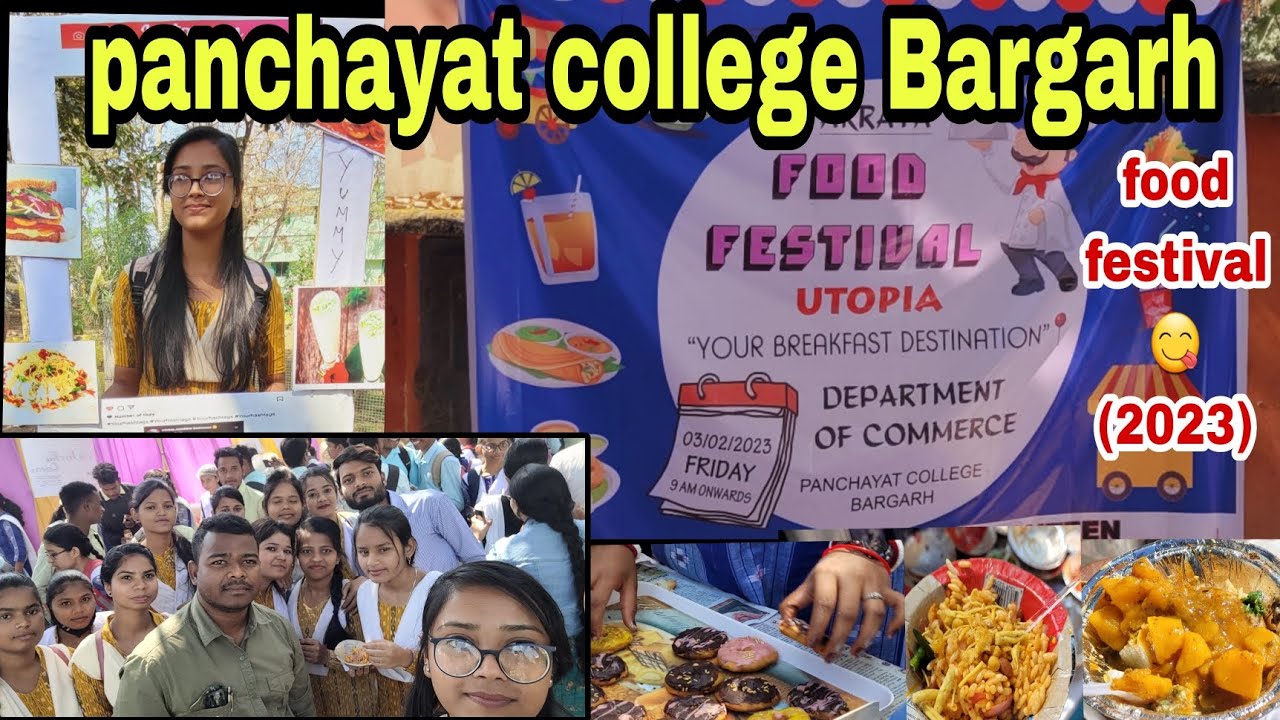 Food Festival(Department of Commerce )😋🤩Panchayat College Bargarh #panchyatcollage#sambalpurivlog