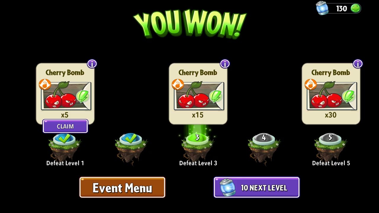 Plants vs. Zombies 2 (Android) | New Plant Nursery | Cherry Bomb