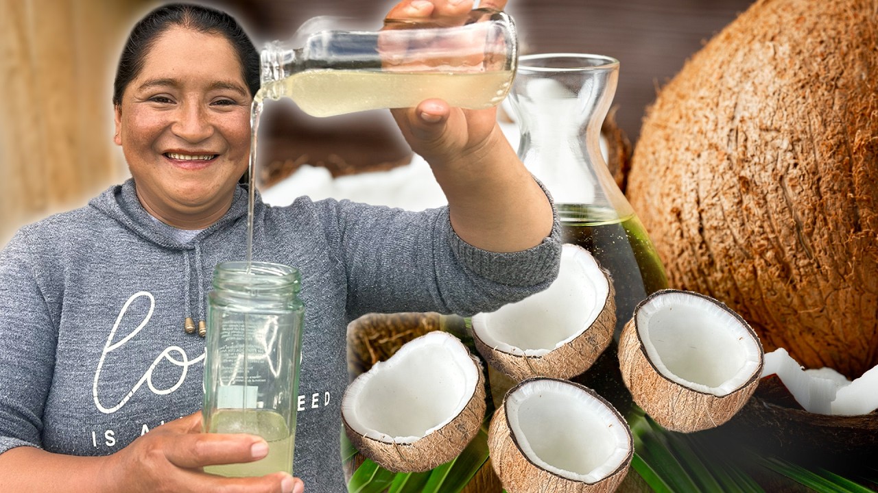 Así hago mi ACEITE DE COCO prensado al frio, 100% natural