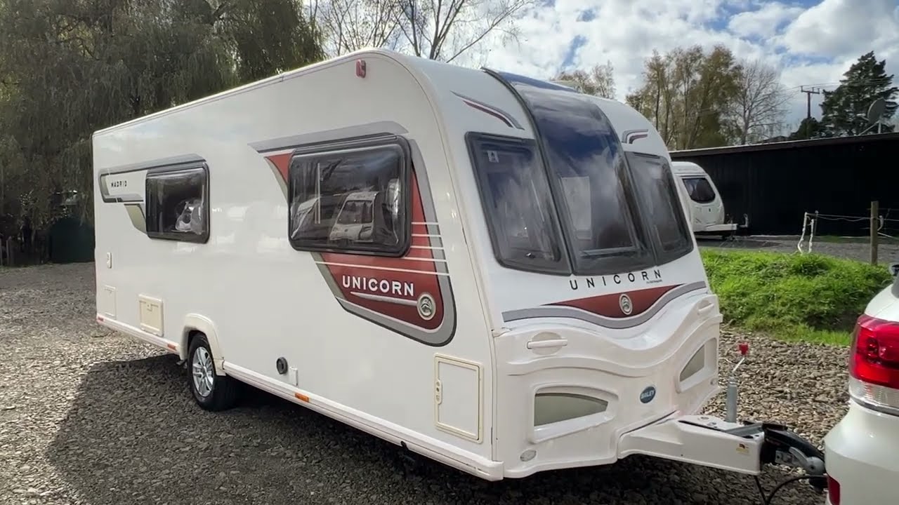 2014 Bailey Unicorn Madrid 4 berth caravan walk around .