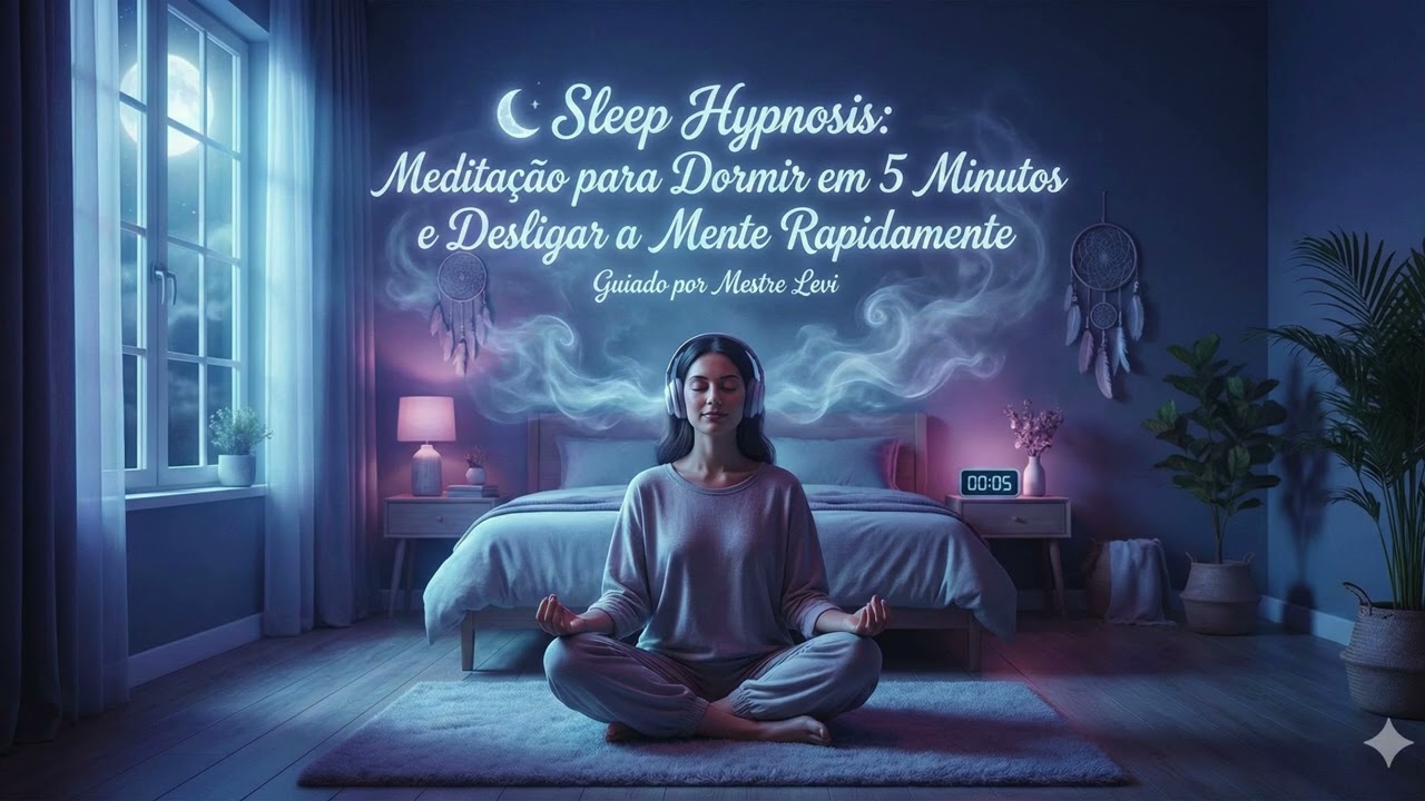 🌙 Sleep Hypnosis Meditação para Dormir em 5 Minutos e Desligar a Mente Rapidamente