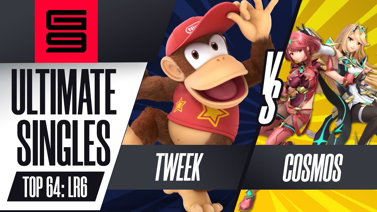 Tweek (Diddy Kong) vs Cosmos (Pyra/Mythra) - Ultimate Singles Top 64: Losers Round 6 - Genesis 9