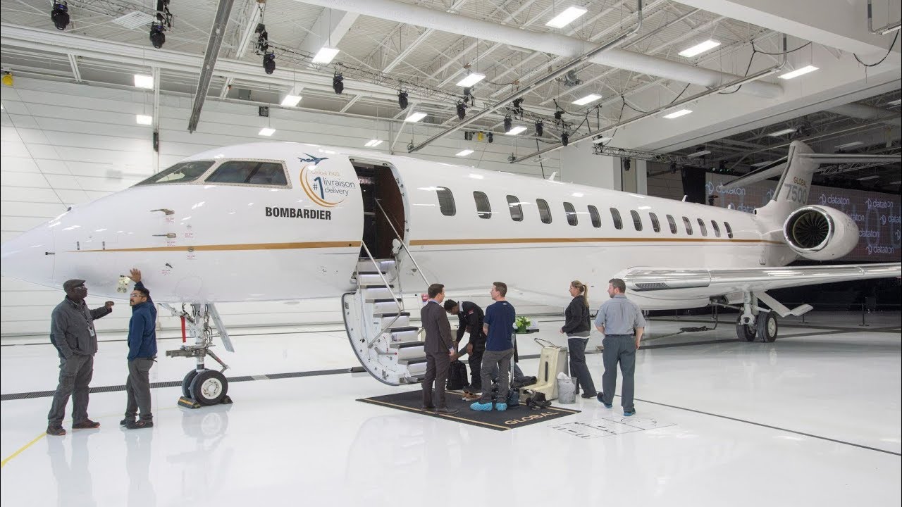 2018: Bombardier's newest business jet, the Global 7500, is officially entering service