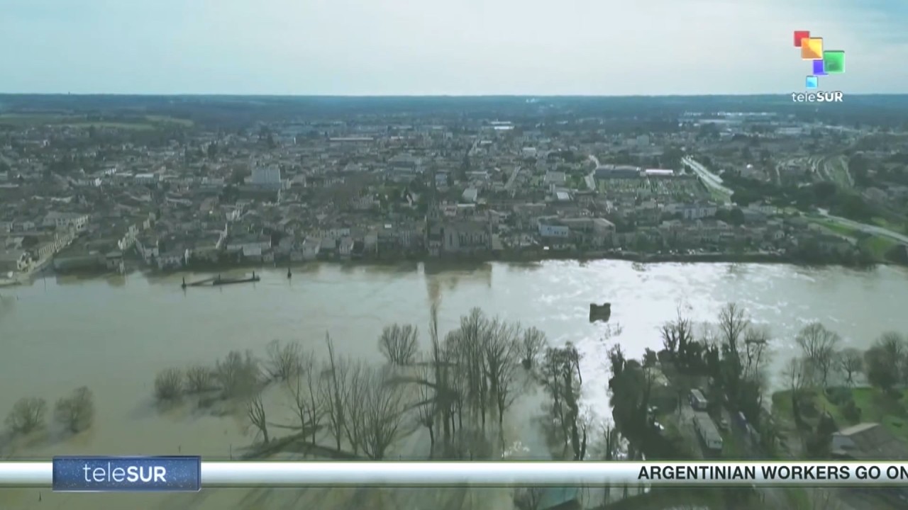 France: Town of Langon on high alert after Garonne River overflows