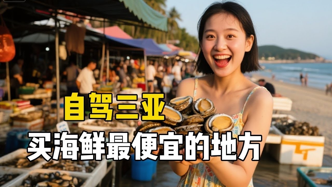 东北妹子游三亚，来到传说中买海鲜最便宜的地方，鲍鱼只要2块钱一个！【孙二娘带你游中国】