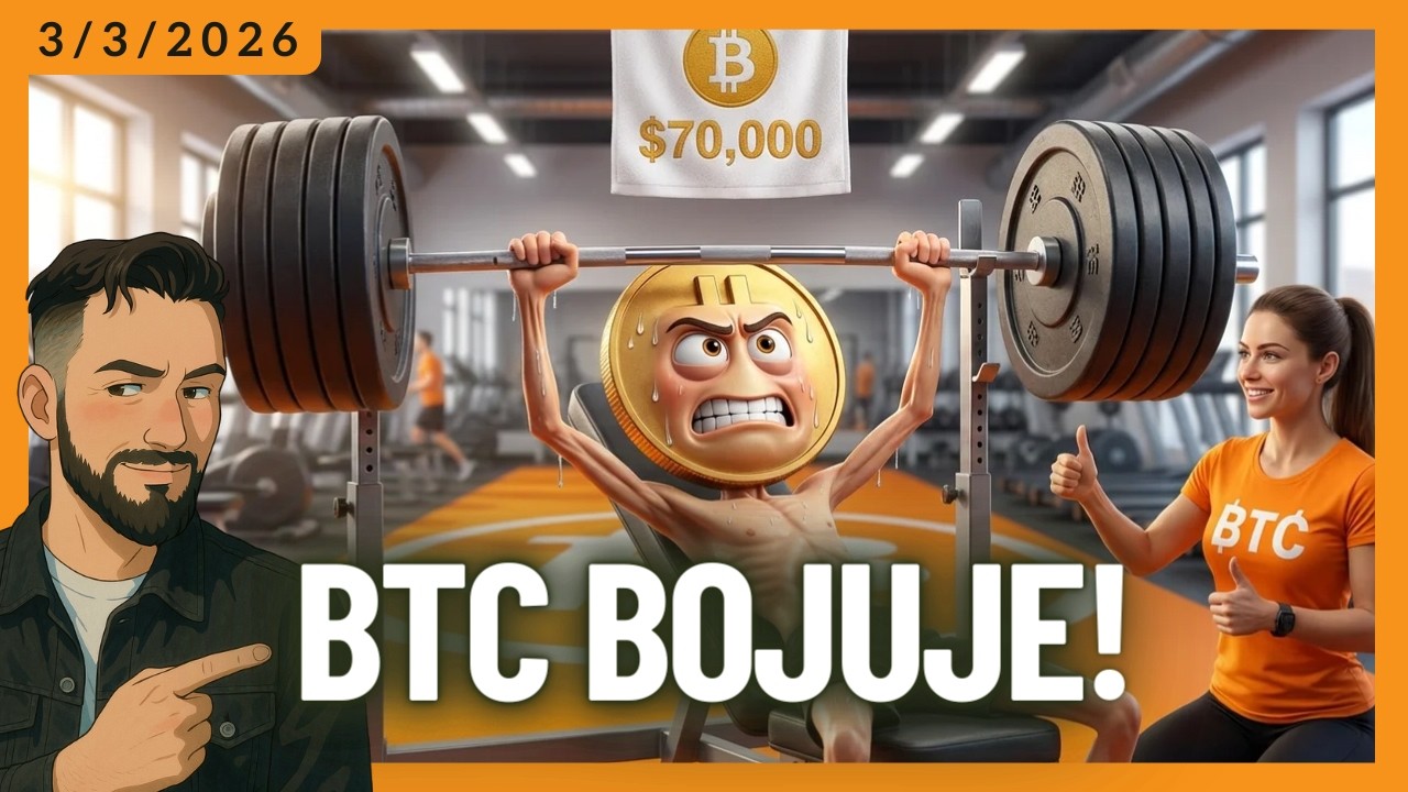 Bitcoin ukazuje chuť rásť - prekoná $70 000 #BTC #kryptoraňajky