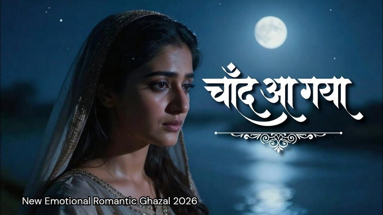 New Emotional Romantic Ghazal Song 2026 😭 | चाँद आ गया | Classical Ghazal | Heart Touching Poetry  