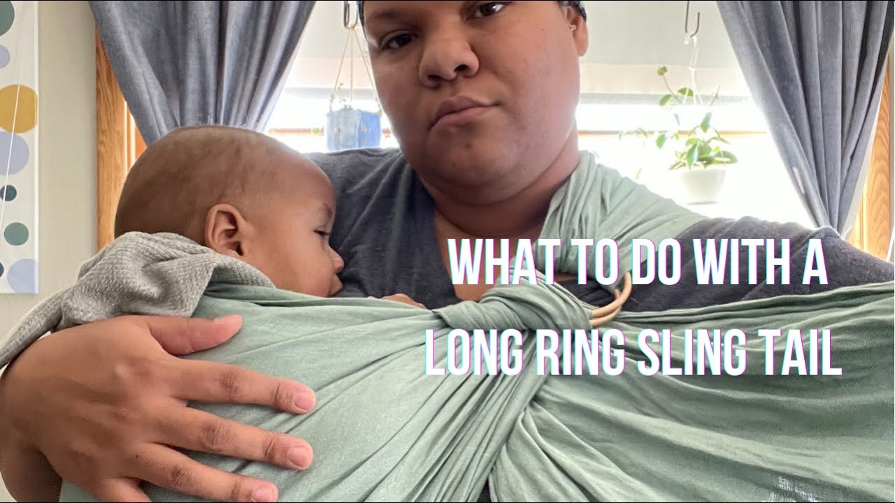 What to do with a long ring sling tail